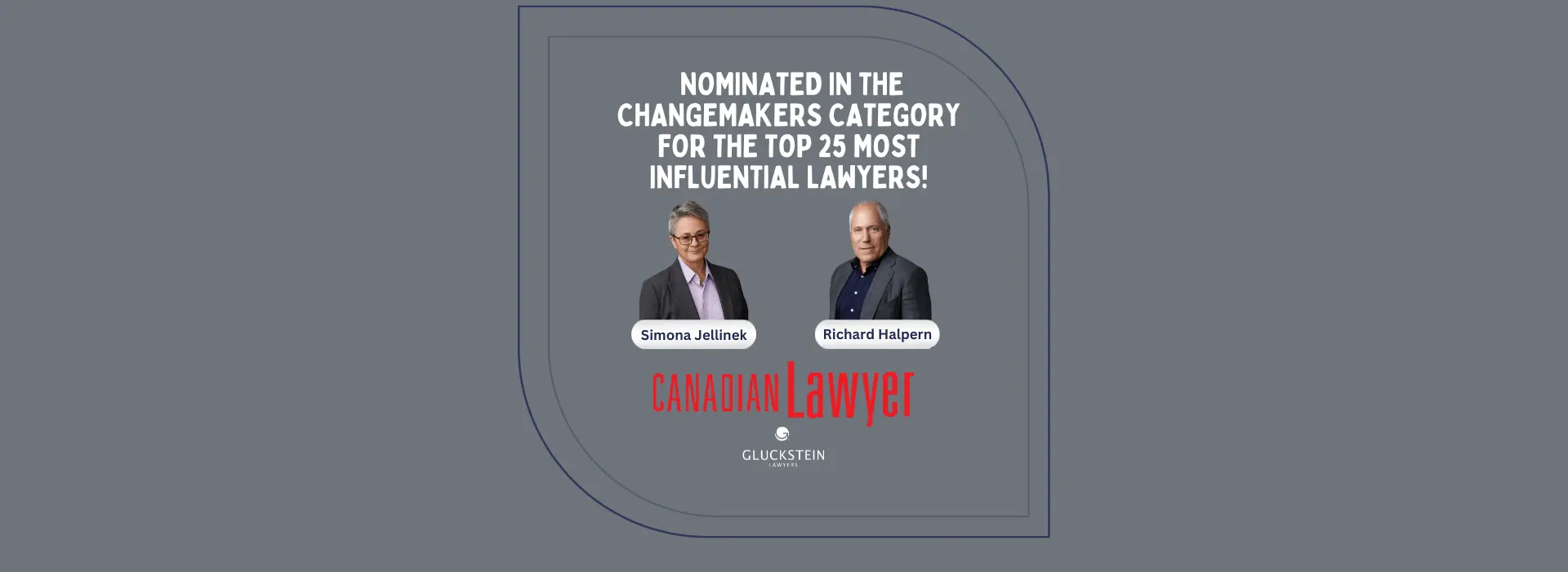 Simona Jellinek and Richard Halpern Nominated in Changemakers Category