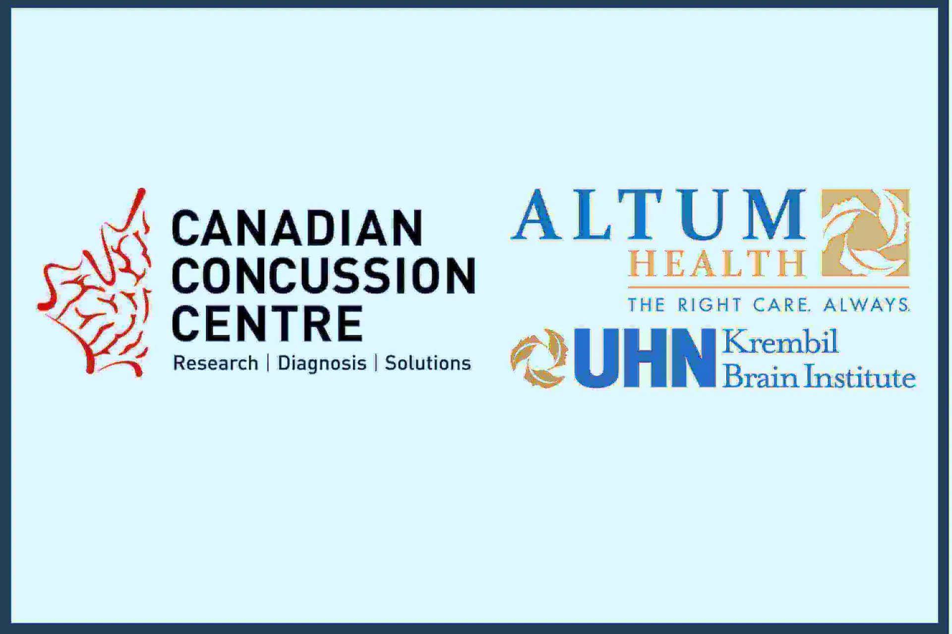 Canadian Concussion Centre and UHN logo Canadian Concussion Centre and UHN logo