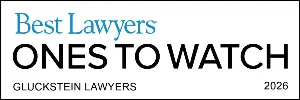 Gluckstein Lawyers is honoured to be recognized in the 2026 Edition of the Best Lawyers: Ones To Watch in Canada™