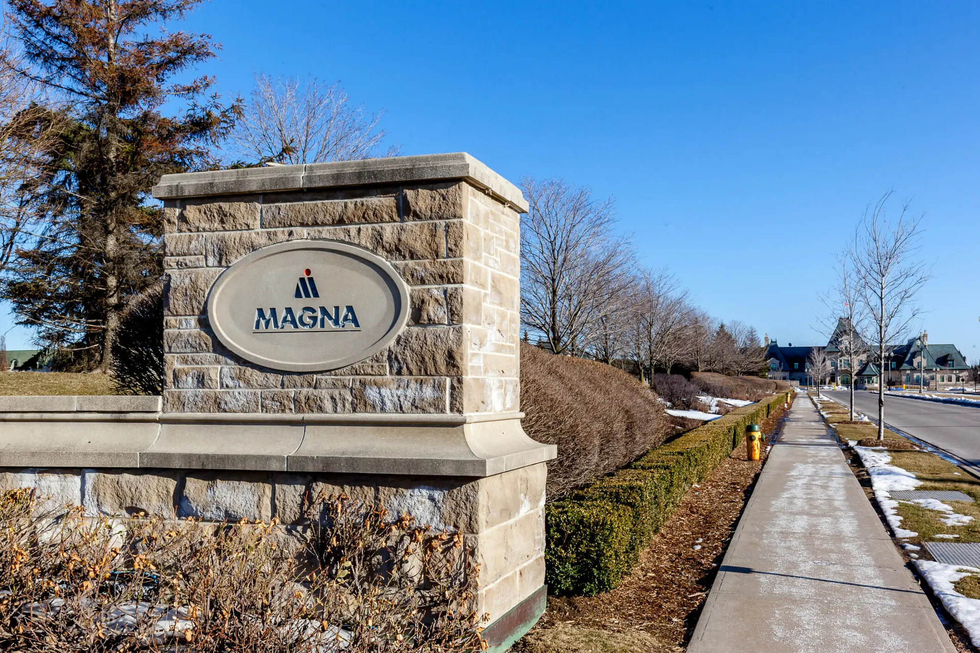 the exterior of the Magna International head office