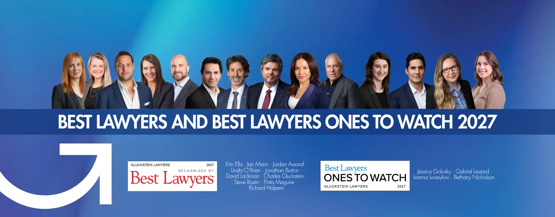 We are proud to share that 14 of our esteemed Gluckstein Lawyers have been named in the 2027 Edition of The Best Lawyers in Canada™