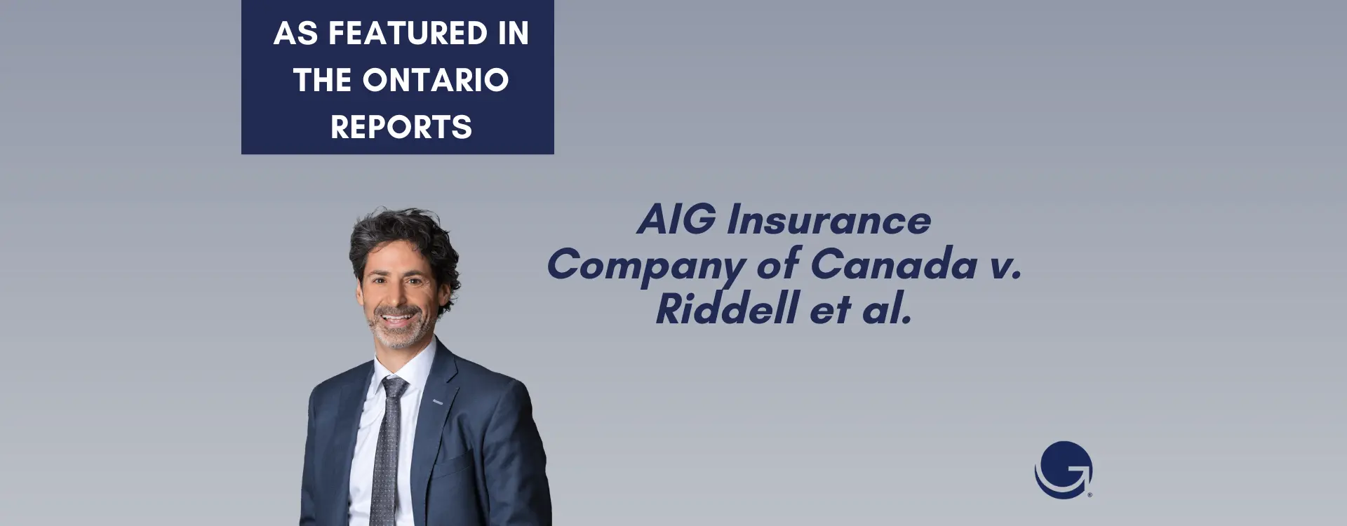 Charles Gluckstein's case was recently featured in the Ontario Reports