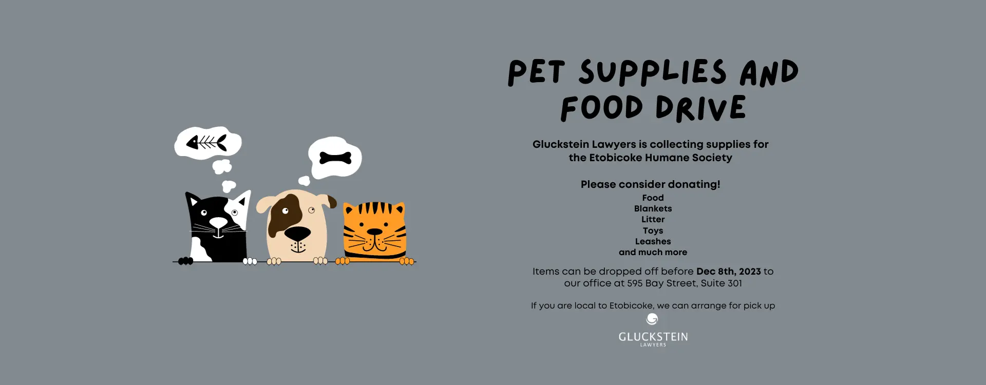 Pet Supplies and Food Drive 2023