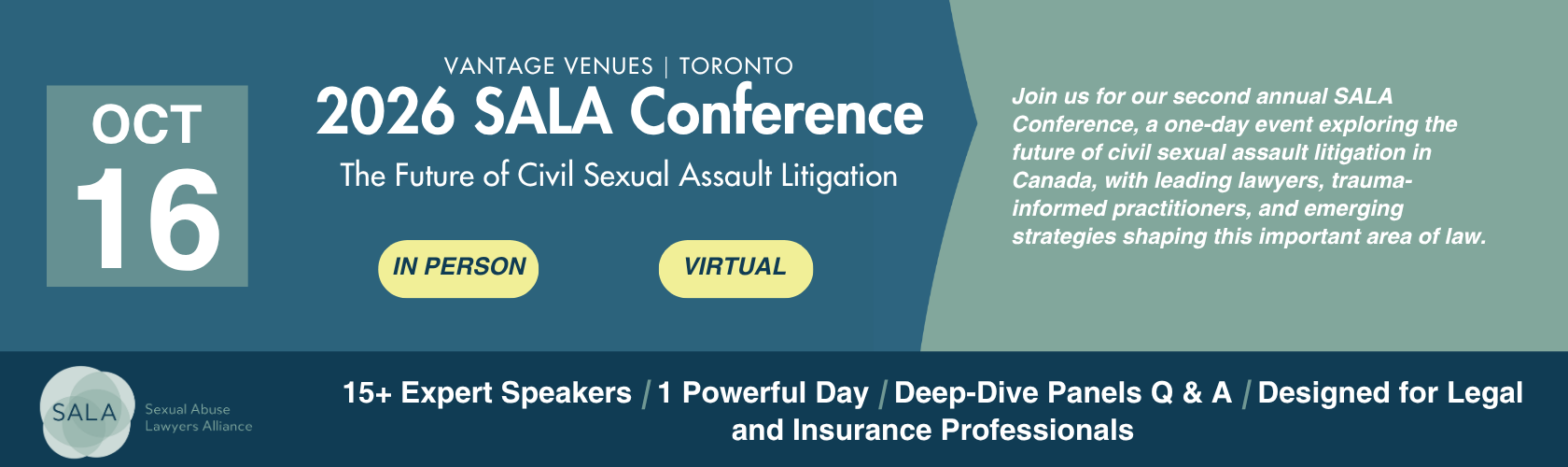 Our 2026 SALA conference is taking place on October 16 - register today!