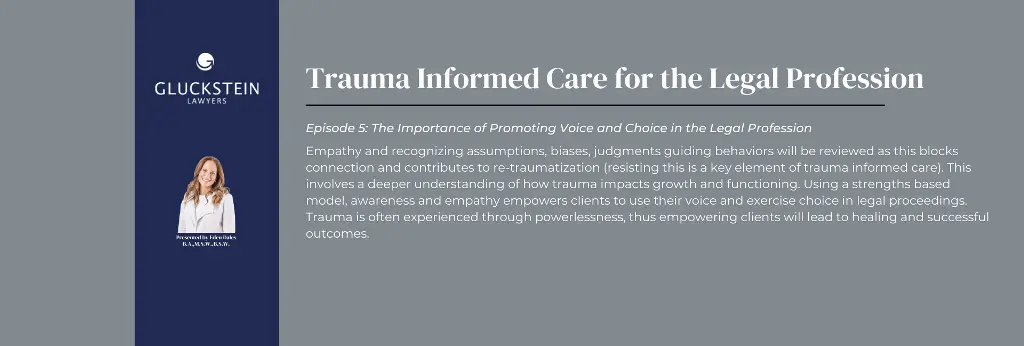 The Importance of Promoting Voice and Choice in the Legal Profession