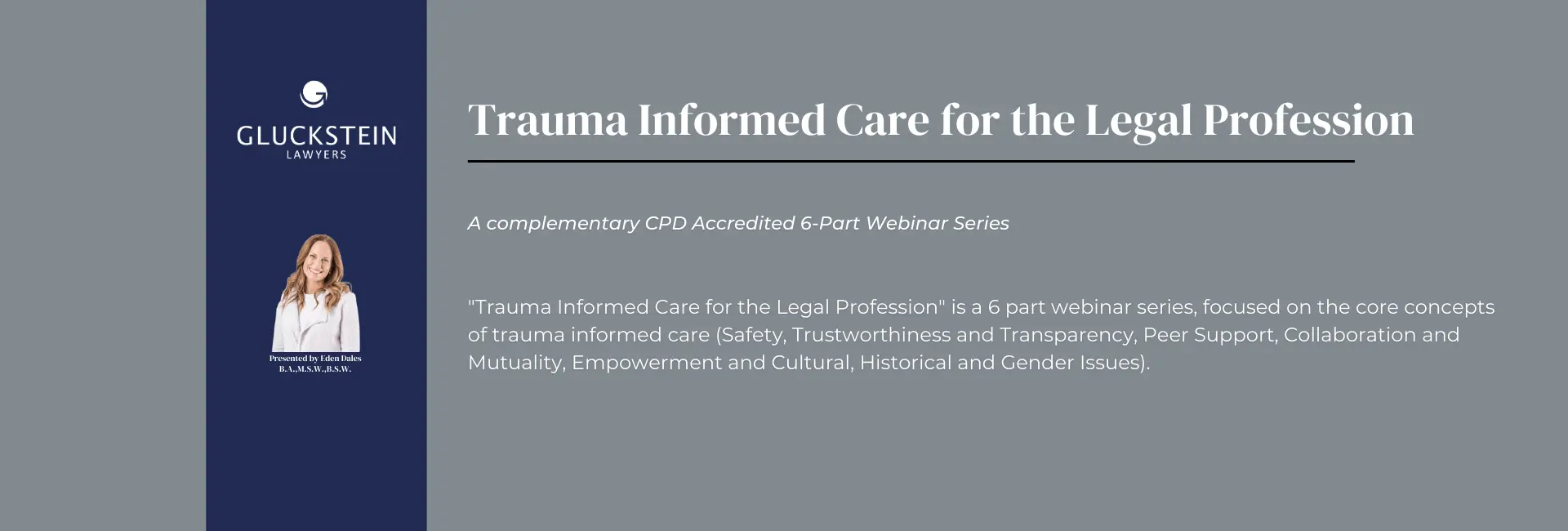 Trauma Informed Care for the Legal Profession