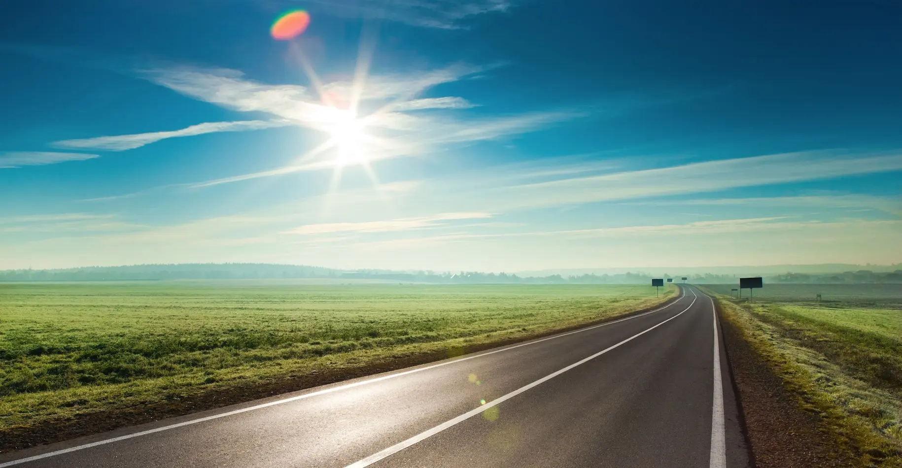 highway sunset