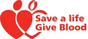  save a life give blood logo