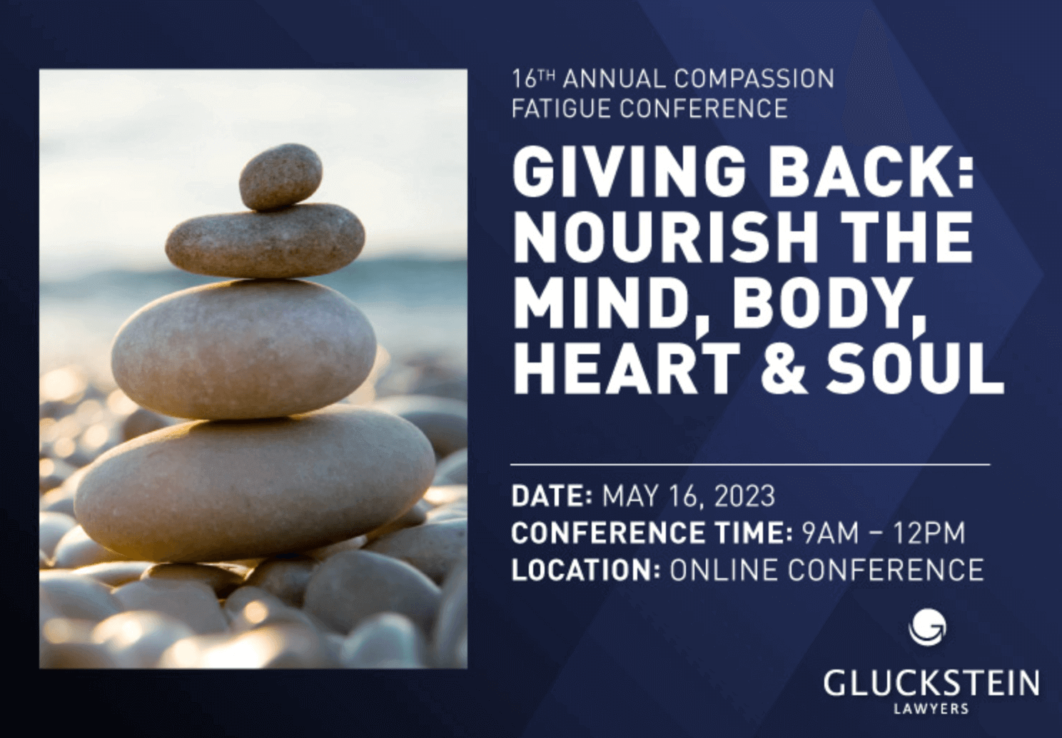 16th annual compassion fatigue conference. Giving back: Nourish the mind, body, heart, & soul. Online conference.