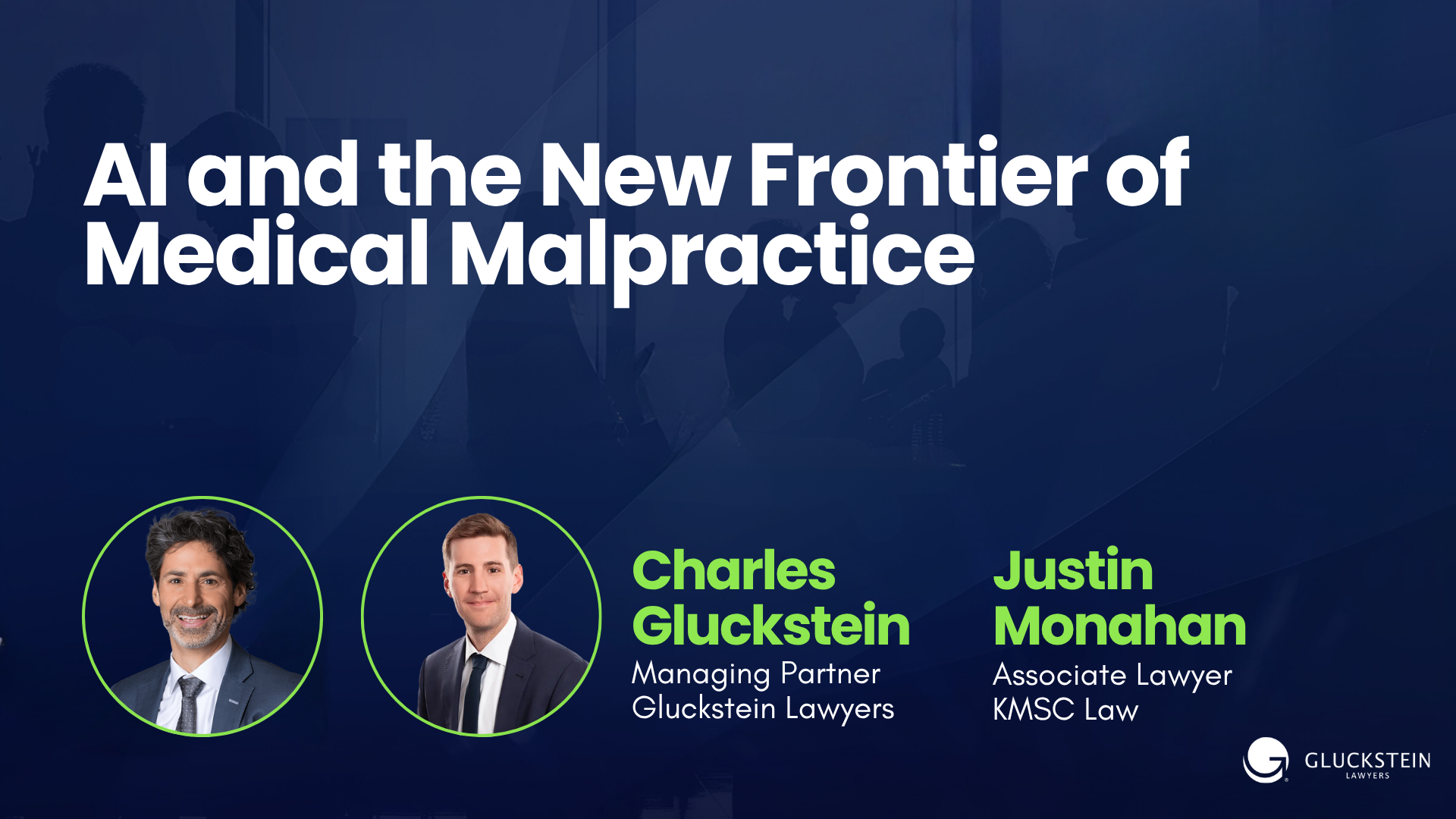 Charles Gluckstein and Justin Monahan discuss AI and the new frontier of medical malpractice in this CPD Accredited presentation from Risky Business 2025