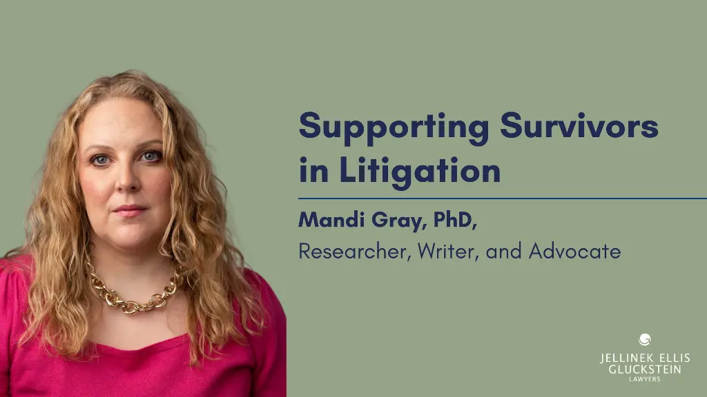 Dr. Mandi Gray on Supporting Survivors in Litigation: VIDEO