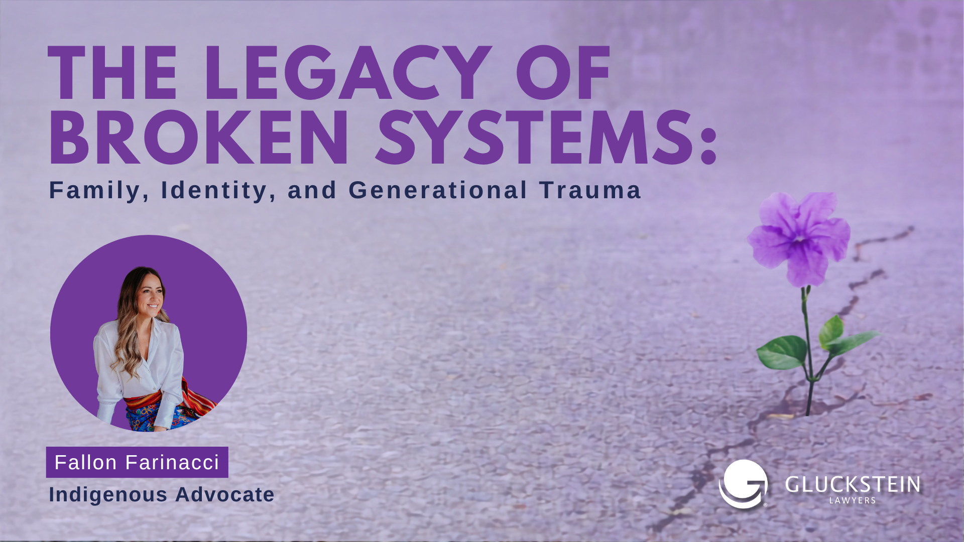 Fallon Farinacci confronts the systemic failures behind family separation and generational trauma among Indigenous survivors in this CPD-Accredited session.