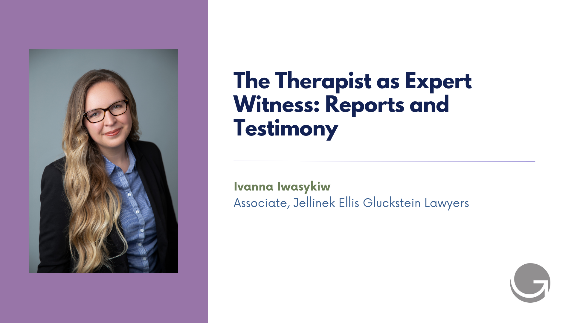 Ivanna Iwasykiw Presentation